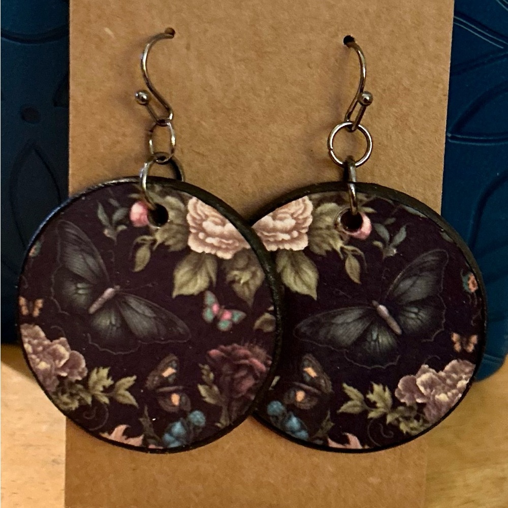 Floral Butterfly Earrings